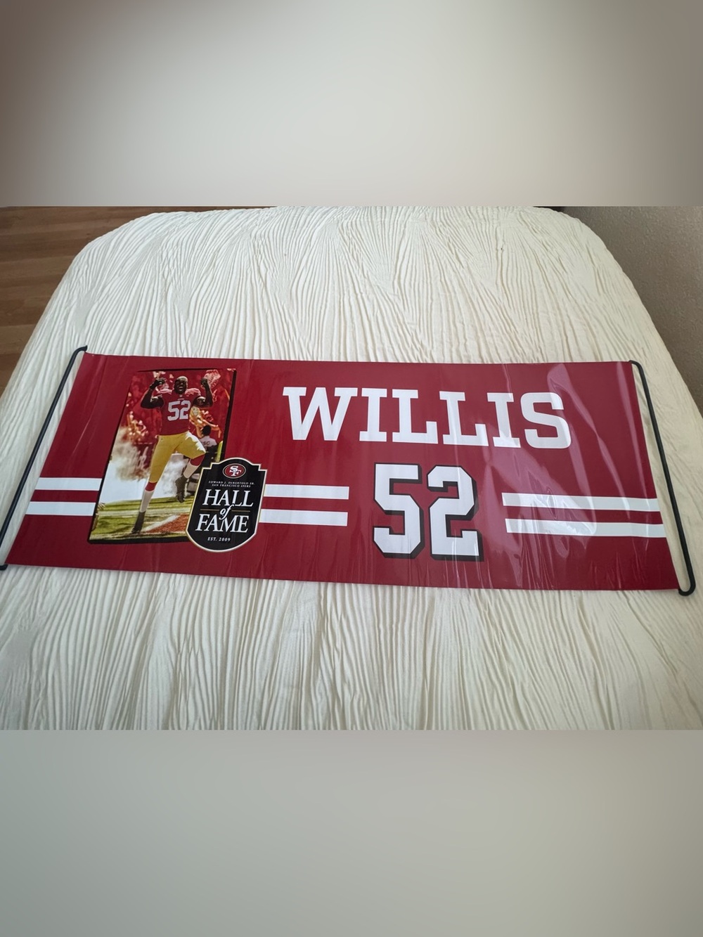 Francisco 49ers Patrick Willis & John Taylor Double-Sided Banner